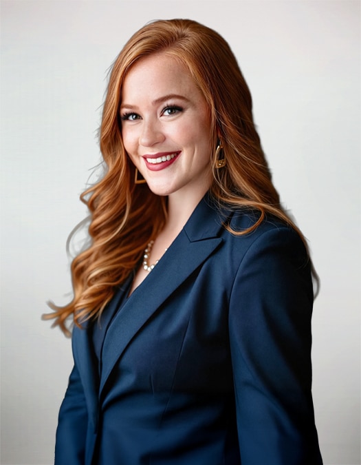 Smiling woman in professional attire