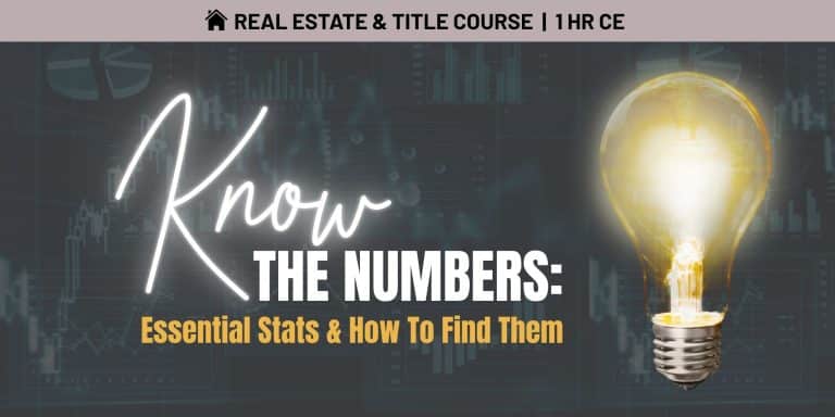 Know the numbers: essential stats and how to find them