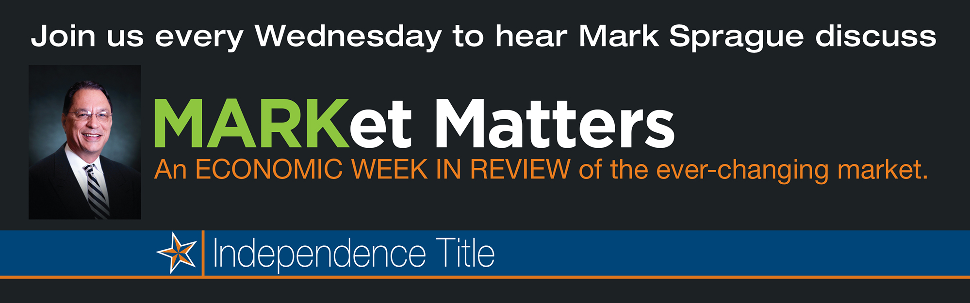 Header Market Matters Economic Week in Review with Mark Sprague