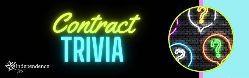 Contract Trivia