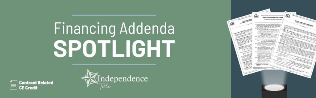 Financing Addenda Spotlight