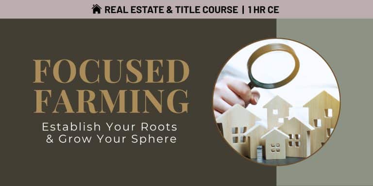 focused farming: establish your roots and grow your sphere