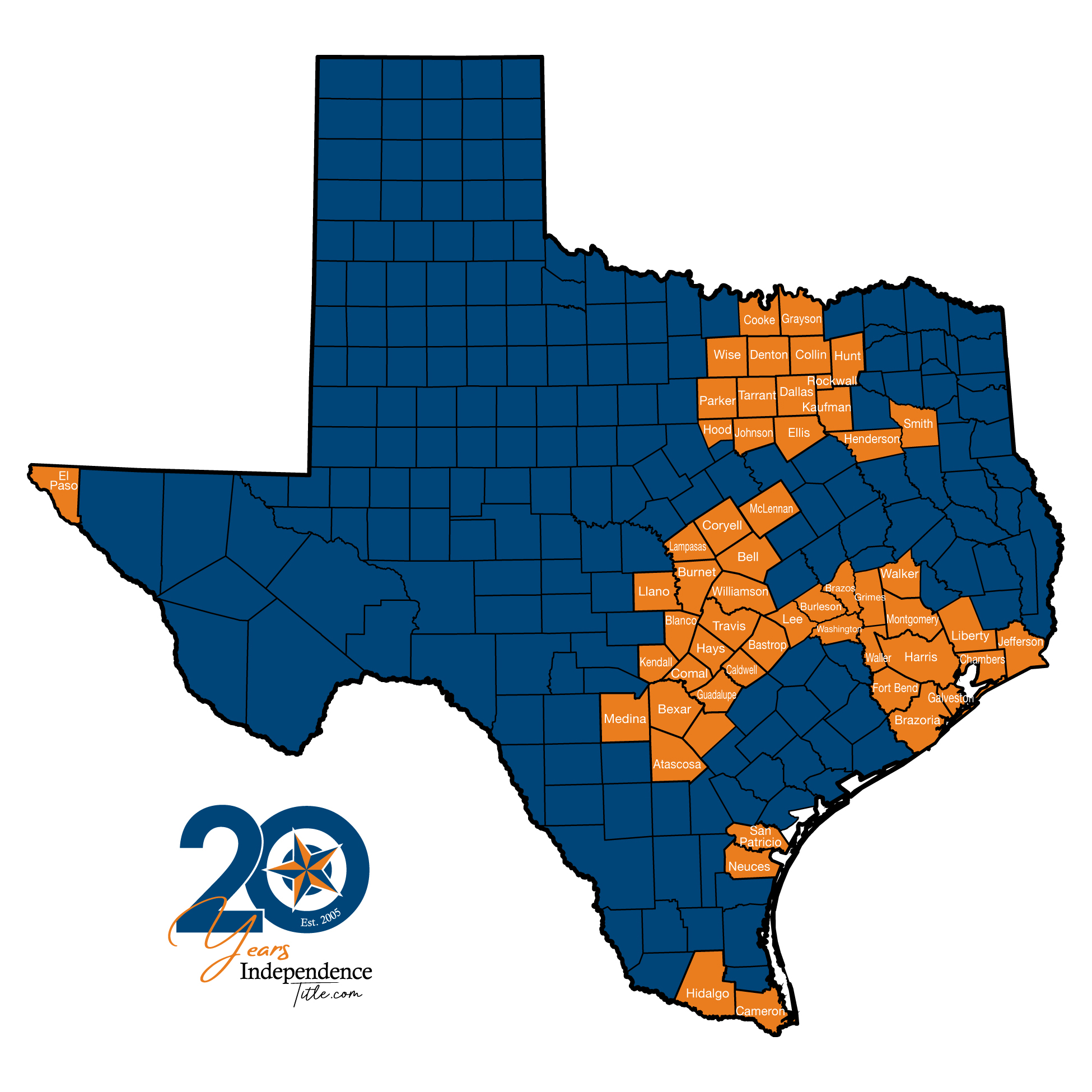 Independence Title County Map