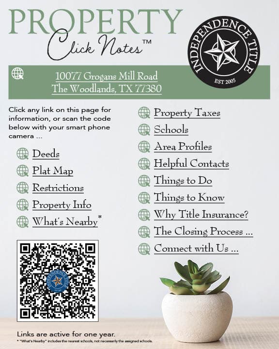 Property Click Notes services and contact information.