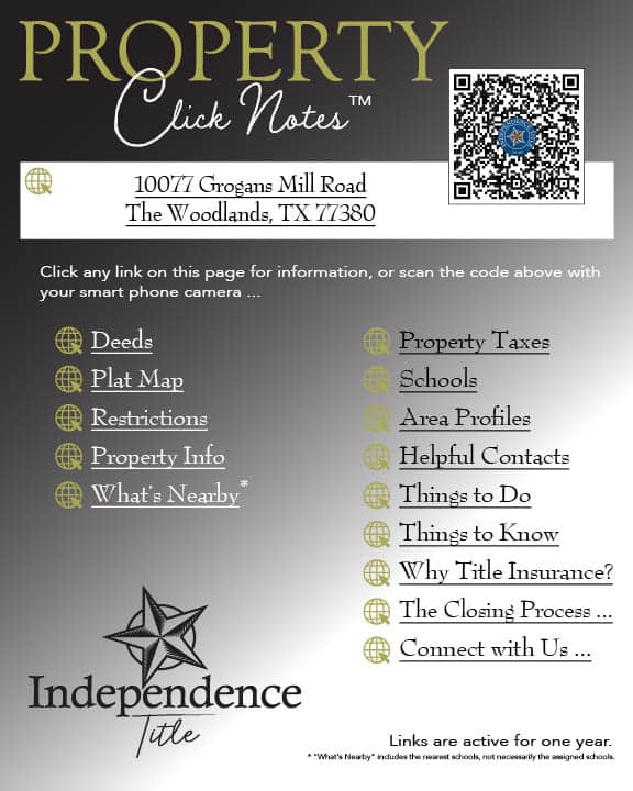 Property Click Notes services and contact details.