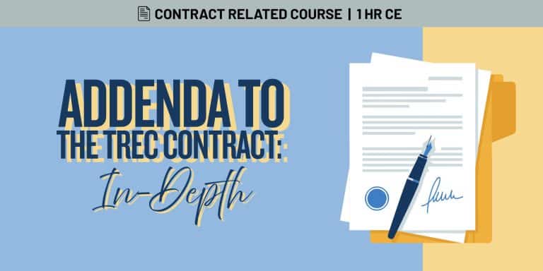 Addenda to the TREC Contract