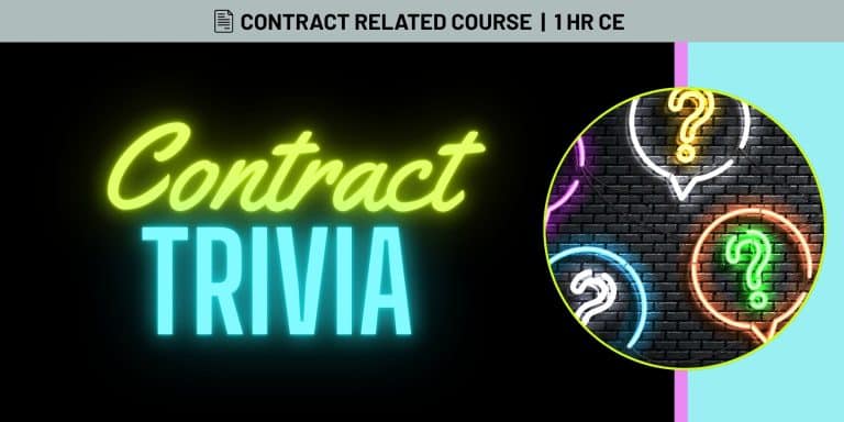 Contract trivia