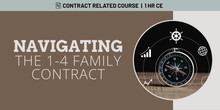Navigating the 1-4 Family Contract