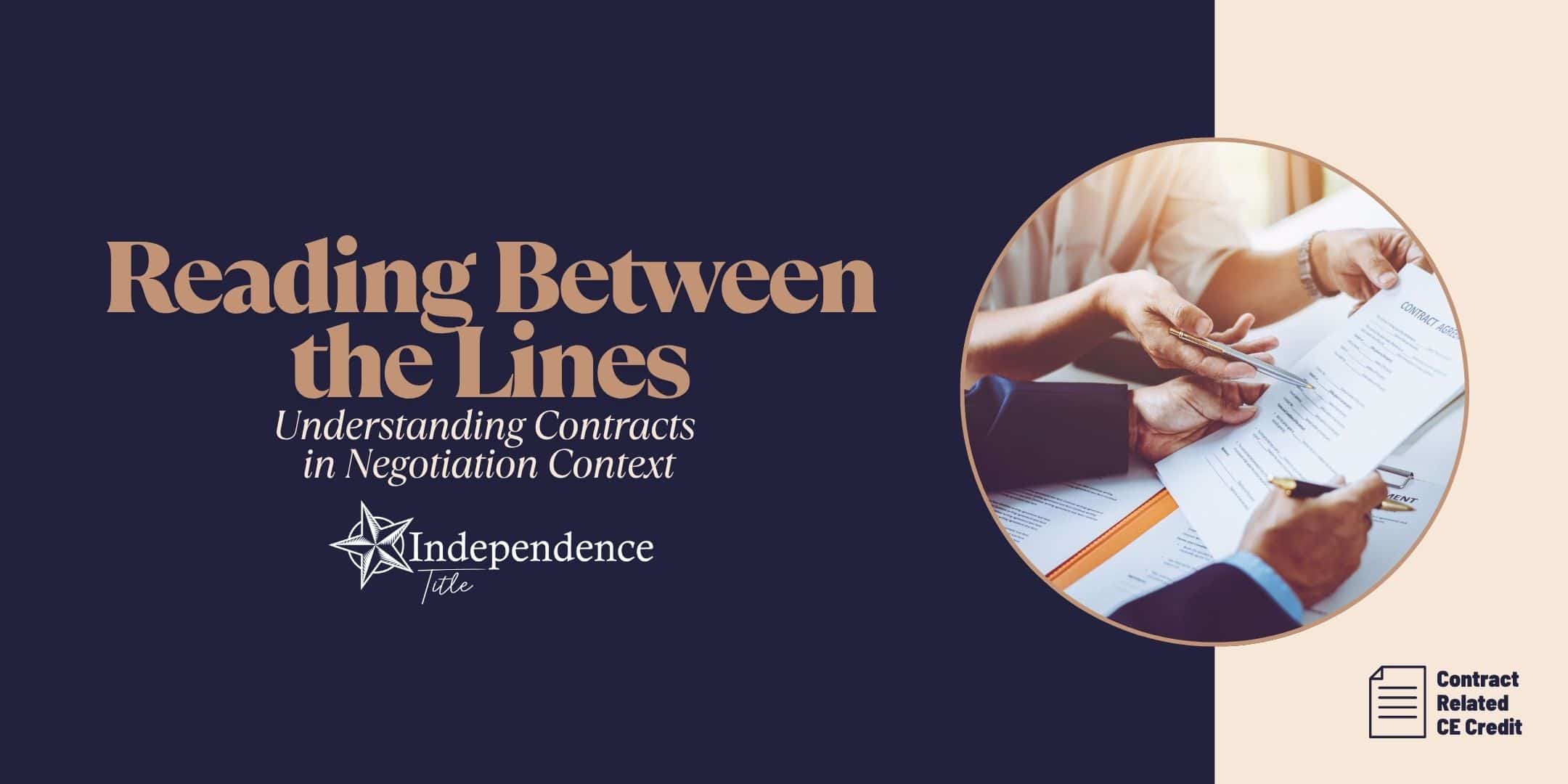 Reading between the lines