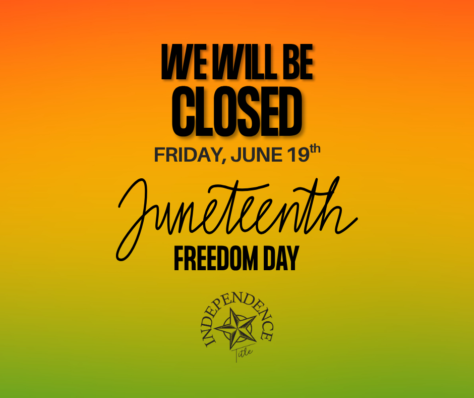 We will be closed for Juneteenth announcement
