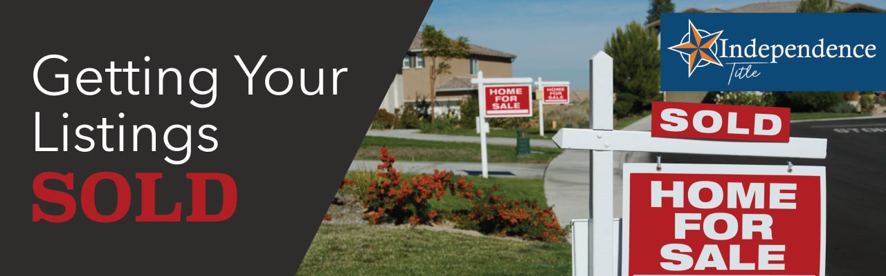 Getting Your Listings Sold