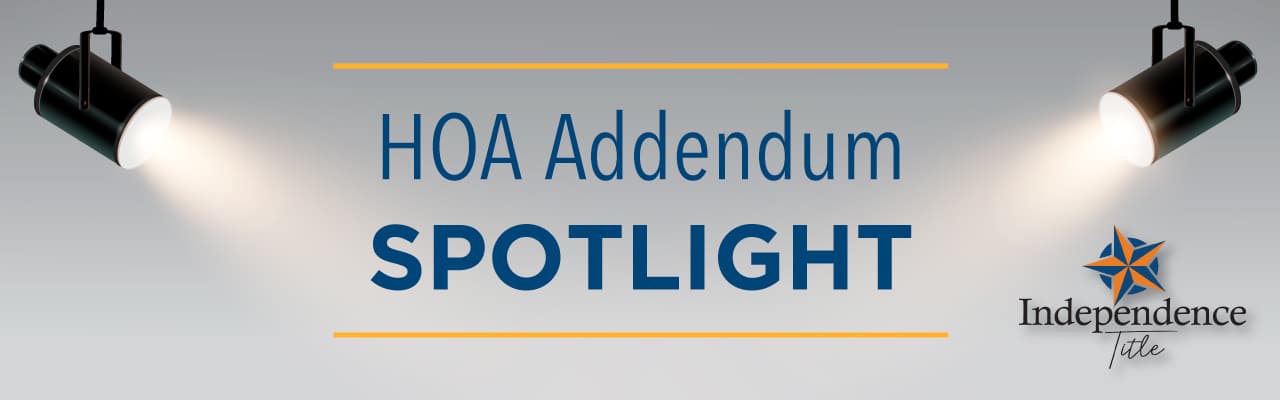 HOA Addendum Spotlight