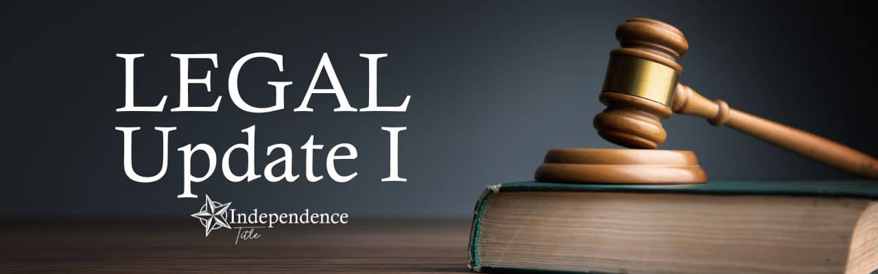 Legal Update 1