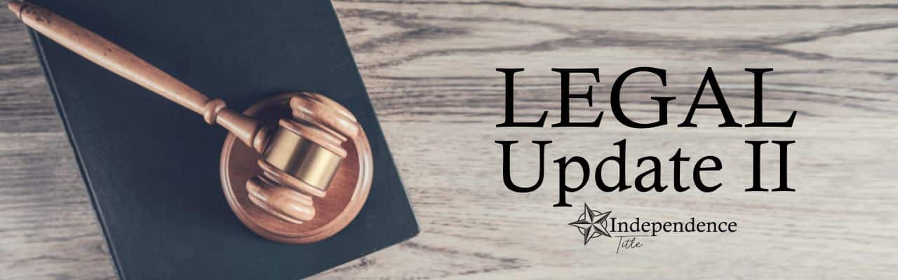 Legal Update 2