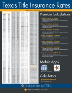 New TX Title Rates 9.19